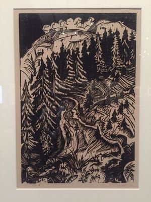Artwork Title: Drei Wege, Stafelalp 1917