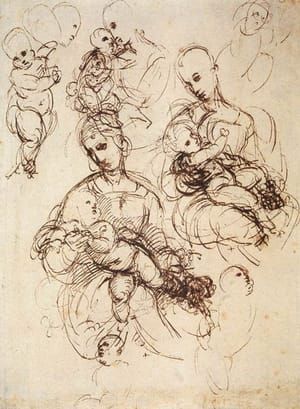 Artwork Title: Studi per Madonne col bambino