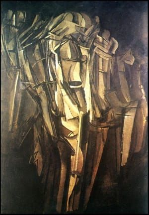 Artwork Title: Nude (study), Sad Young Man On A Train