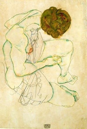 Artwork Title: Seated Nude Woman