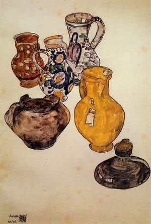 Artwork Title: Peasant’s Jugs and Ceramics