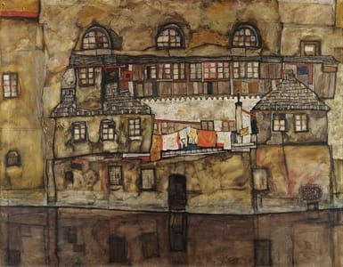 Artwork Title: House Wall on the River
