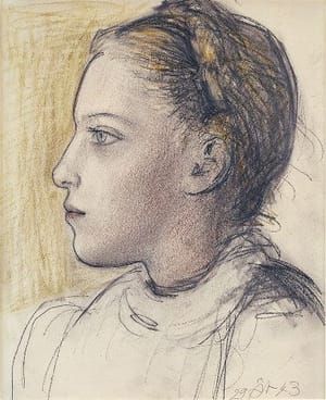 Artwork Title: Portrait de Maya de profil