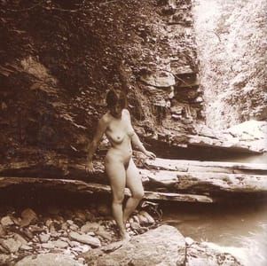Artwork Title: Rare Old Stereophoto Nudism Belle Epoque