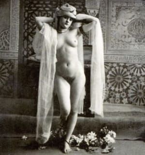 Artwork Title: Rare Old Stereophoto Nudism Belle Epoque