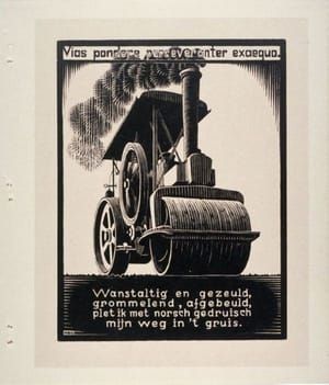 Artwork Title: Stoomwals (Steamroller), pl. IX from the book, XXIV Emblemata