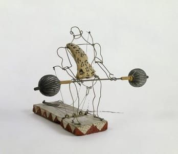 Artwork Title: Rigoulot, the Strong Man, Weight Lifter from “Calder's Circus