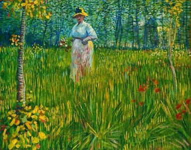 Artwork Title: Femme dans un jardin