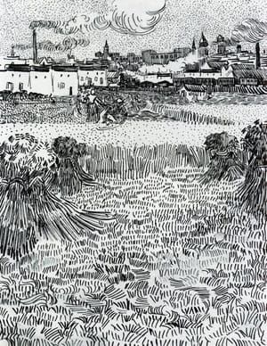 Artwork Title: View From Wheat Field, Arles