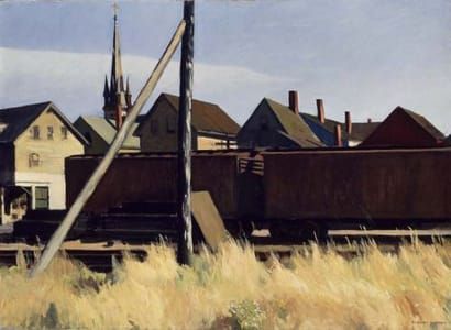 Artwork Title: Freight Cars, Gloucester