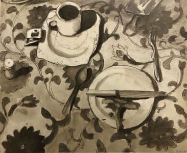Artwork Title: Untitled Graphite & ink on paper