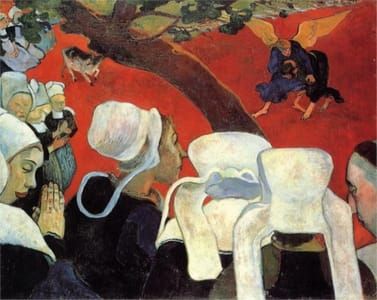 Artwork Title: The Vision After The Sermon (jacob Wrestling With The Angel)
