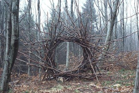 Artwork Title: Woven branch circular arch Langholm, Dumfriesshire April