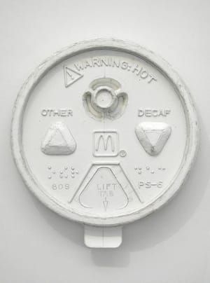 Artwork Title: Untitled (McDonald's Coffee Cup Lid)