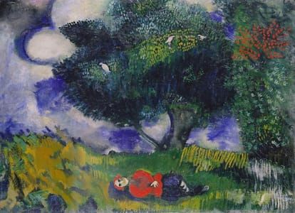 Artwork Title: The poet with the birds