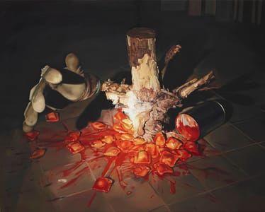 Artwork Title: Le Gant, La Bûche Et Les Raviolis (The glove, the log, and the ravioli)