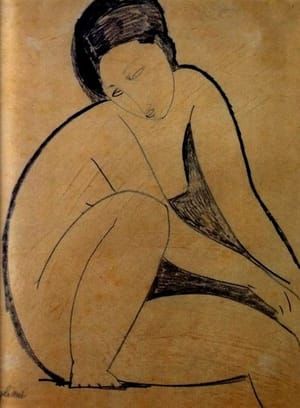 Artwork Title: Nu assis