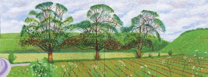 Artwork Title: Three Trees near Thixendale: Spring