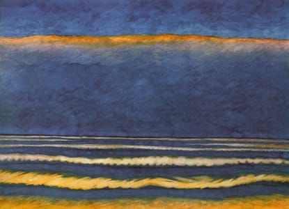 Artwork Title: Marine bleue et jaune
