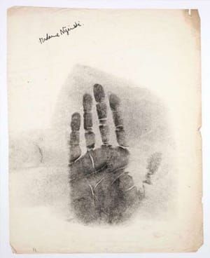 Artwork Title: Handprint of Madame Nijinski from Charlotte Wolff (1930s)