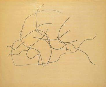 Artwork Title: Automatic Drawing: Pine Branches V