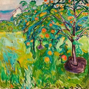 Artwork Title: Apple Tree by the Studio
