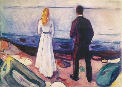 Artwork Title: Two Human Beings (The Lonely Ones)