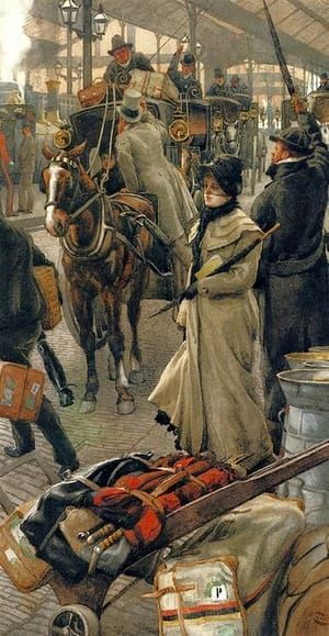 Artwork Title: Gare de Départ, Victoria Station