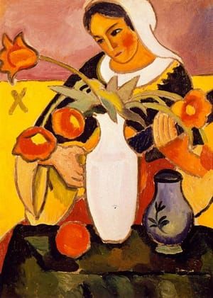 Artwork Title: Woman Playing the Lute