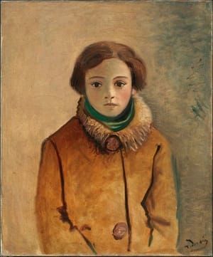 Artwork Title: Genevieve Taillade in a orange jacket