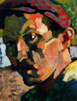 Artwork Title: Self-Portrait with a Cap