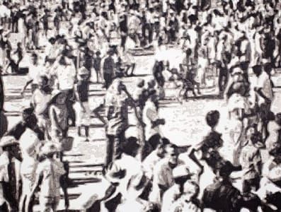Artwork Title: Waiting Crowd
