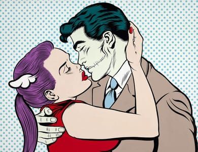 Artwork Title: Parting Kiss