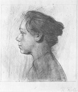 Artwork Title: Self Portrait, Profile Left