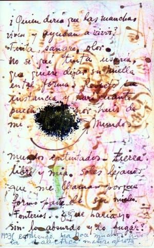 Artwork Title: Page of her diary