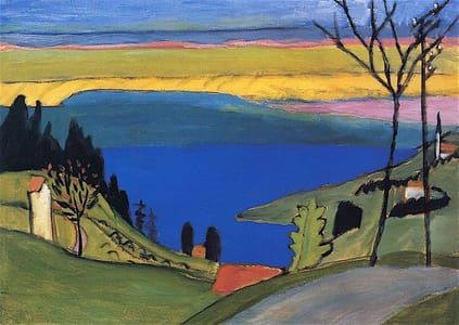 Artwork Title: Study for Blauen See (1913-1914)