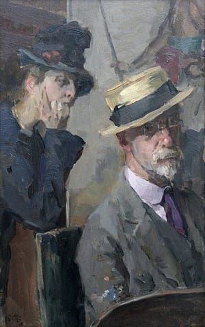 Artwork Title: Self Portrait with Model