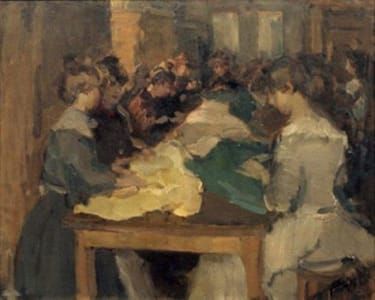 Artwork Title: Sewing School