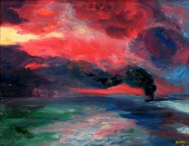 Artwork Title: Evening Sea at Autumn