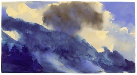 Artwork Title: Gebirgslandschaft (Mountain Landscape)