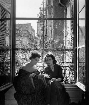 Artwork Title: Leonor Fini and Leonora Carrington, Paris