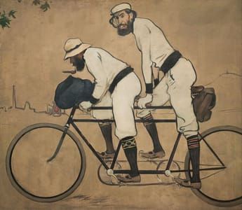Artwork Title: Ramon Casas And Pere Romeu On A Tandem