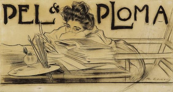 Artwork Title: Headpiece For The Magazine 'pel I Ploma'