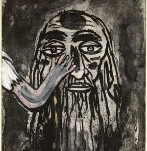 Artwork Title: Self-portrait with child's arm
