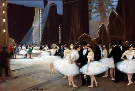 Artwork Title: Les coulisses de l'Opéra