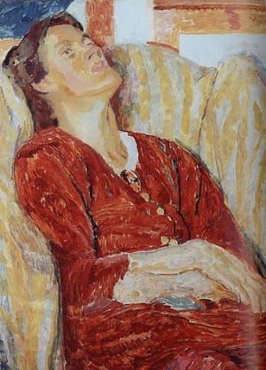 Artwork Title: Portrait of Vanessa Bell in an Armchair