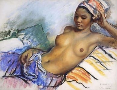 Artwork Title: Resting Negress. Marrakech