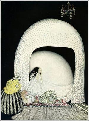 Artwork Title: And this time she whisked off the wig; and there lay the lad, so lovely, and white and red, just as 
