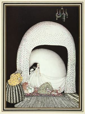 Artwork Title: And this time she whisked off the wig; and there lay the lad, so lovely, and white and red, just as 