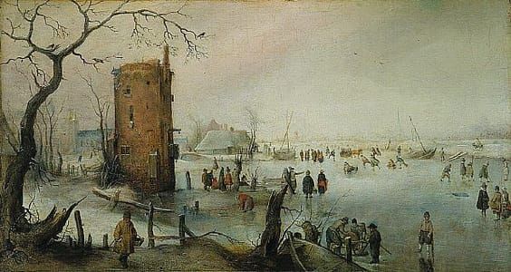Artwork Title: Skating Near a Town